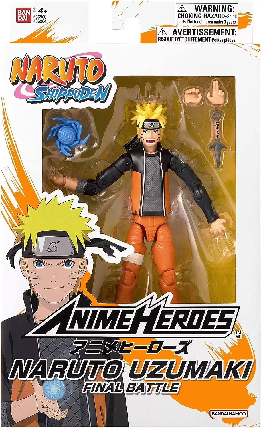 Naruto Uzumaki - Final Battle - Anime Heroes - Bandai action figure