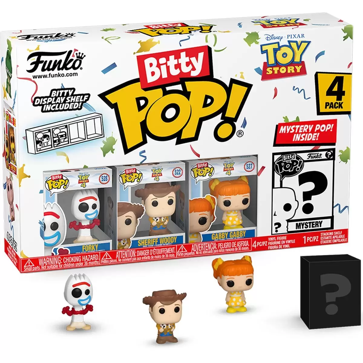 Bitty POP! - Toy Story - Forky, Sheriff Woody, Gabby Gabby & Mystery