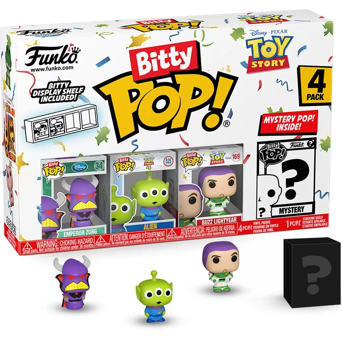 Bitty POP! - Toy Story - Emperor Zurg, Alien, Buzz Lightyear & Mystery