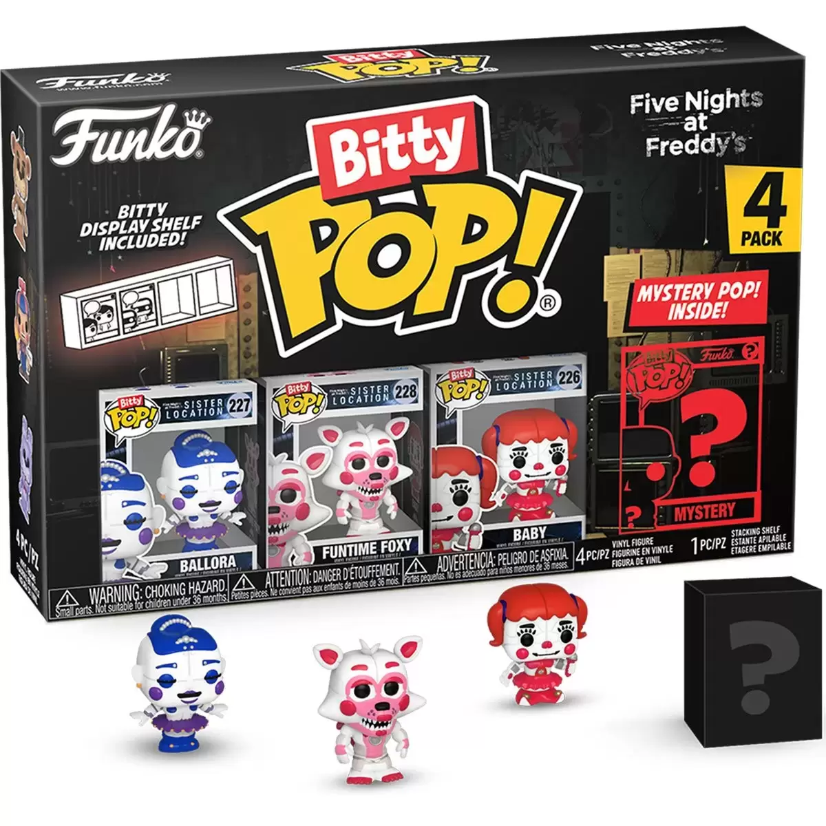 Bitty POP! - Five Nights at Freddy\'s - Ballora, Funtime Foxy, Baby & Mystery