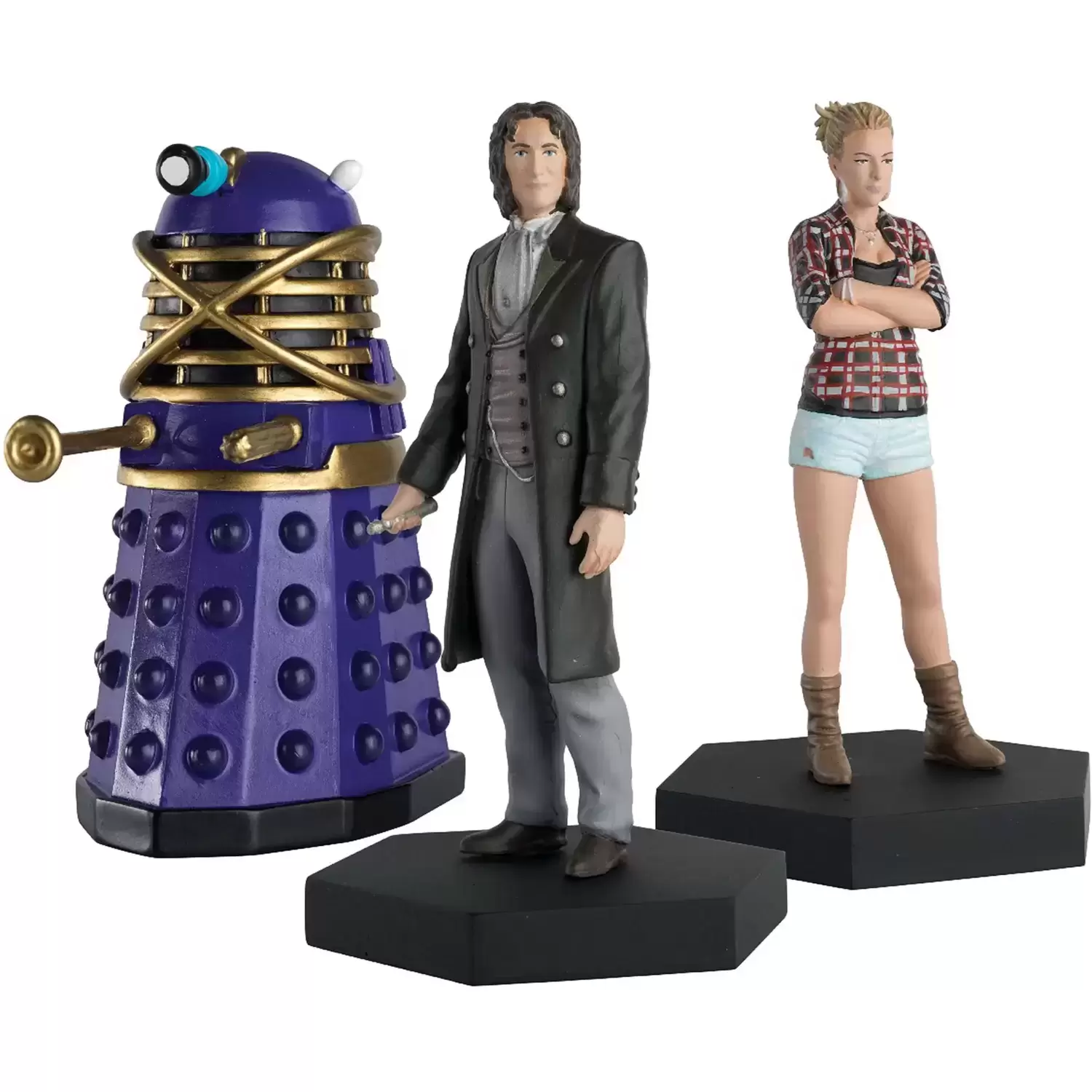 Doctor Who Eaglemoss - Eighth Doctor, Lucie Miller & Time Controller - Companion Set 9