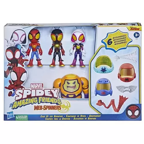 Spidey And His Amazing Friends - Web- spinners 4-Pack : Equipement de Héros