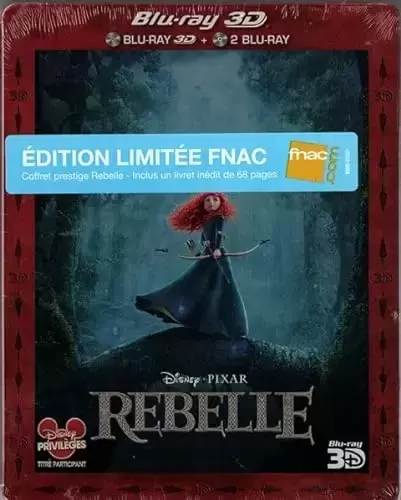 Les grands classiques de Disney en Blu-Ray - Rebelle Edition Speciale FNAC Boîte Métal - Blu-ray 3D + Blu-ray + Livret Exclusif [Blu-ray]