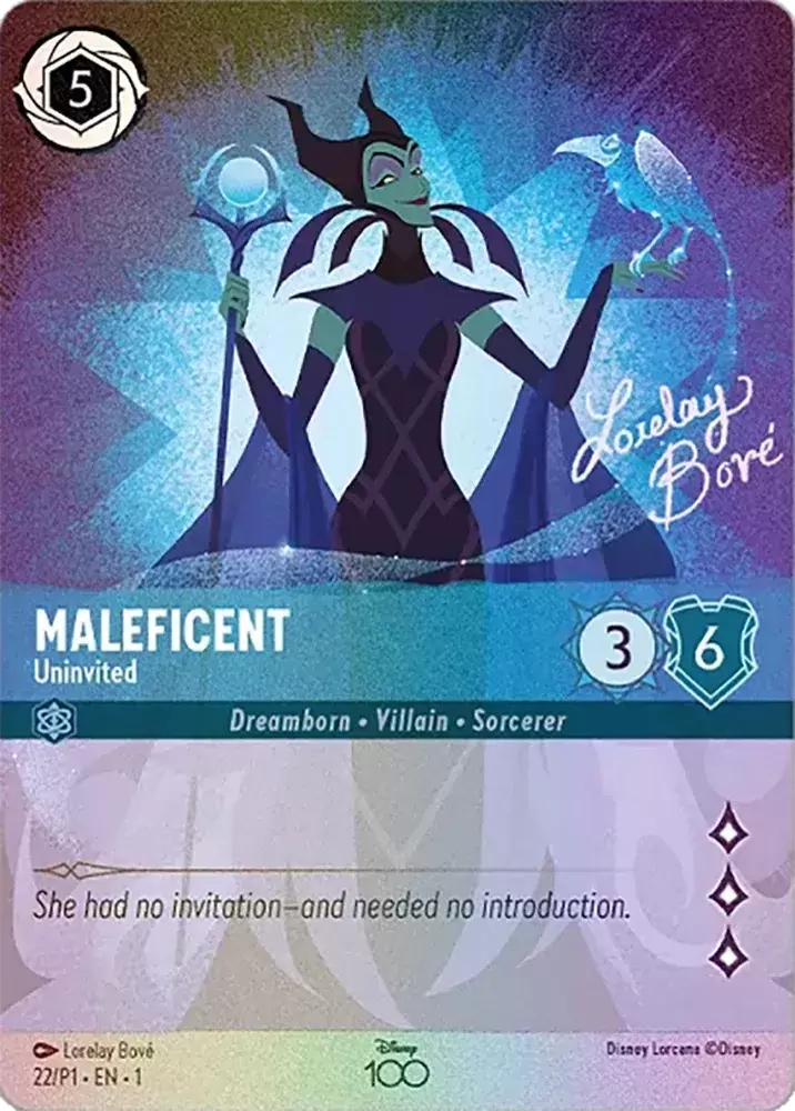 Cartes Promo Lorcana - Maleficent - Uninvited