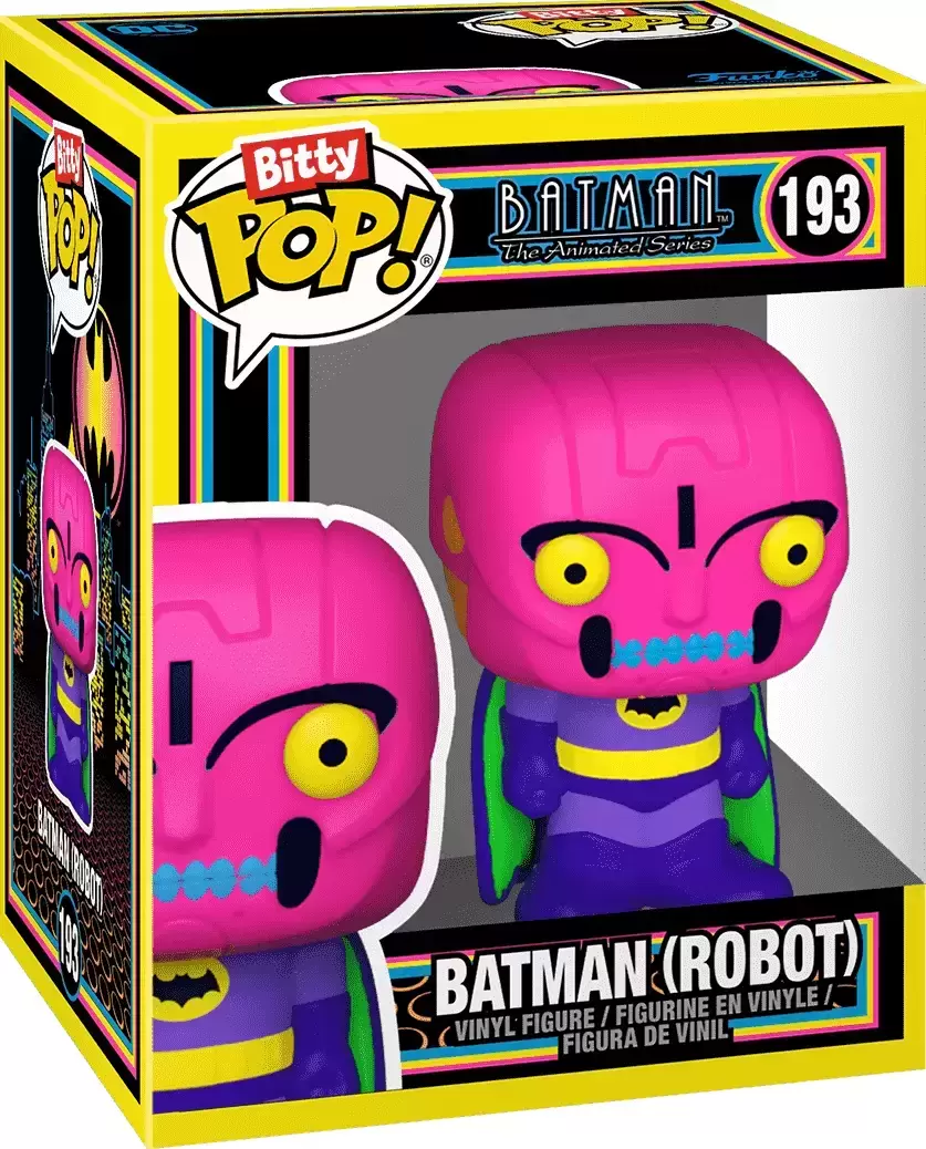 Bitty POP! - Batman The Animated Series - Batman Robot Blacklight