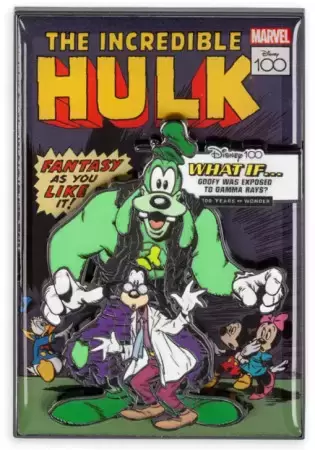 Disney 100 LE Pins - Marvel Disney100 Comic Book Series - Goofy: The Incredible Hulk
