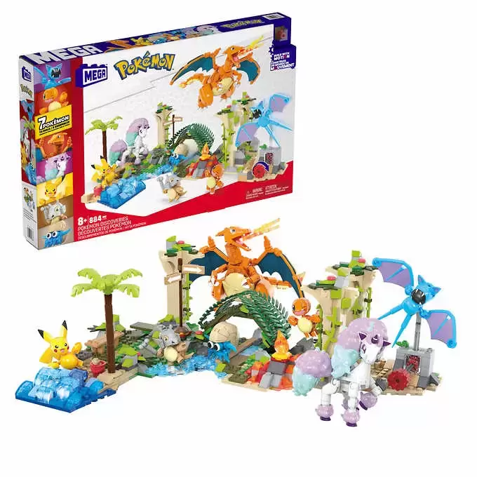 Mega Construx Pokemon Snivy Construction Set, Building Toys for