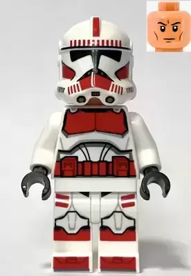 LEGO Star Wars Minifigs - Clone Shock Trooper, Coruscant Guard (Phase 2) - Nougat Head