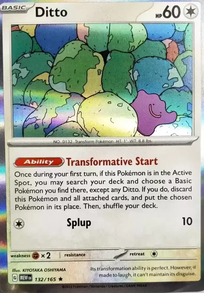 ditto holo 4/112 Values - MAVIN