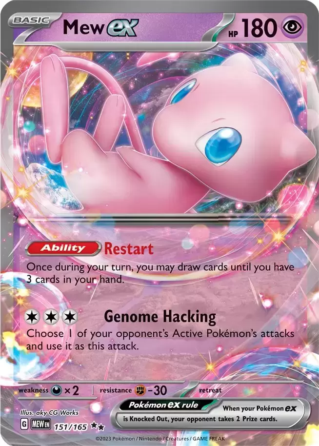 Mewtwo Holo - Scarlet & Violet 151 - MEWEN Pokémon card 150/165