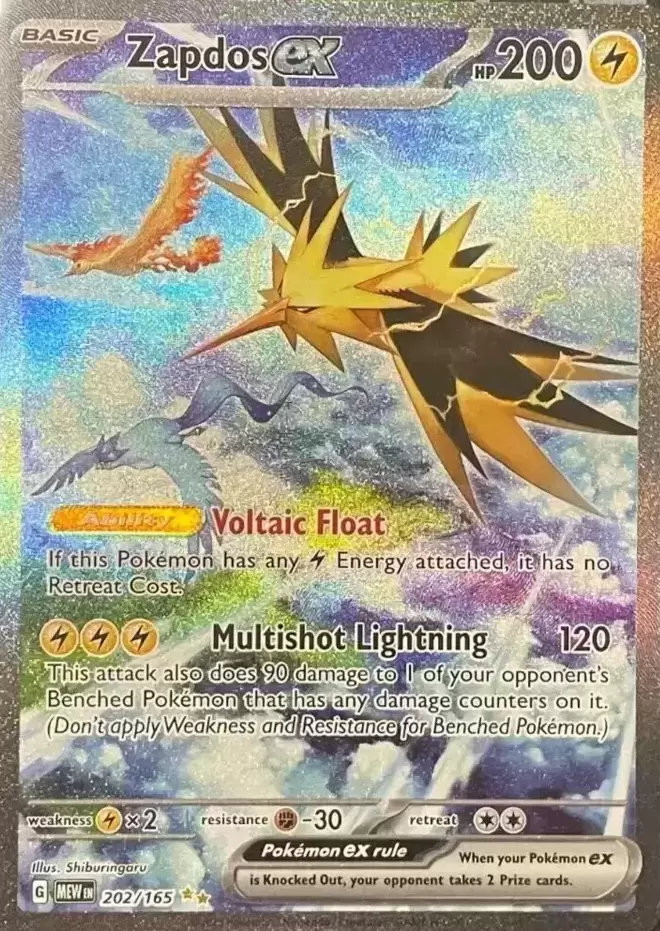 Zapdos ex - 145/165 - SV: Scarlet and Violet 151 - Pokemon