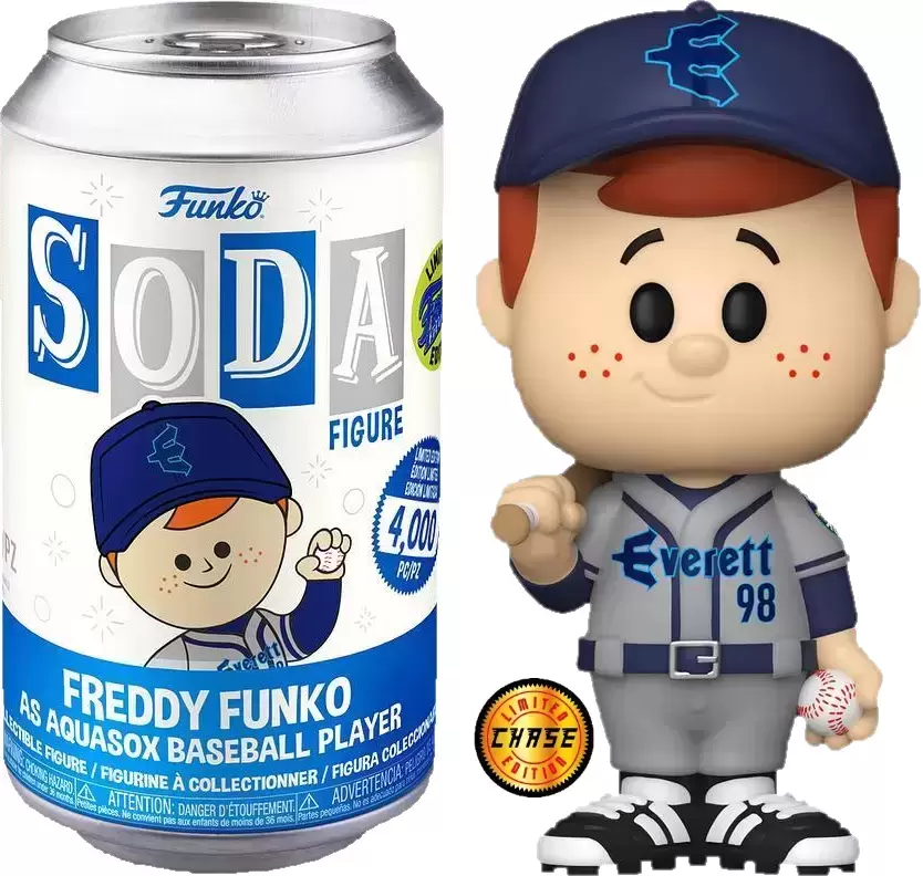 Vinyl Soda! - Freddy Funko as Aquasox Baseball Player Chase