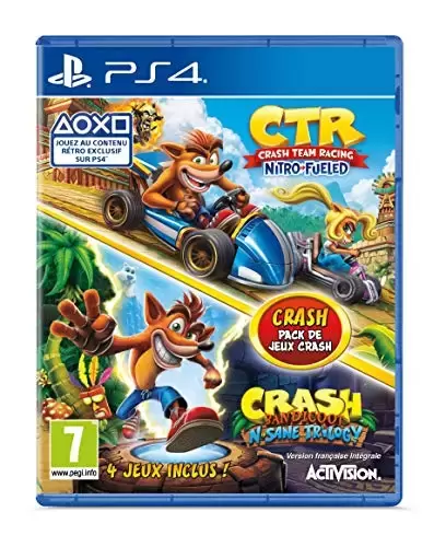PS4 Games - Crash Team Racing + Crash N.Sane Trilogy