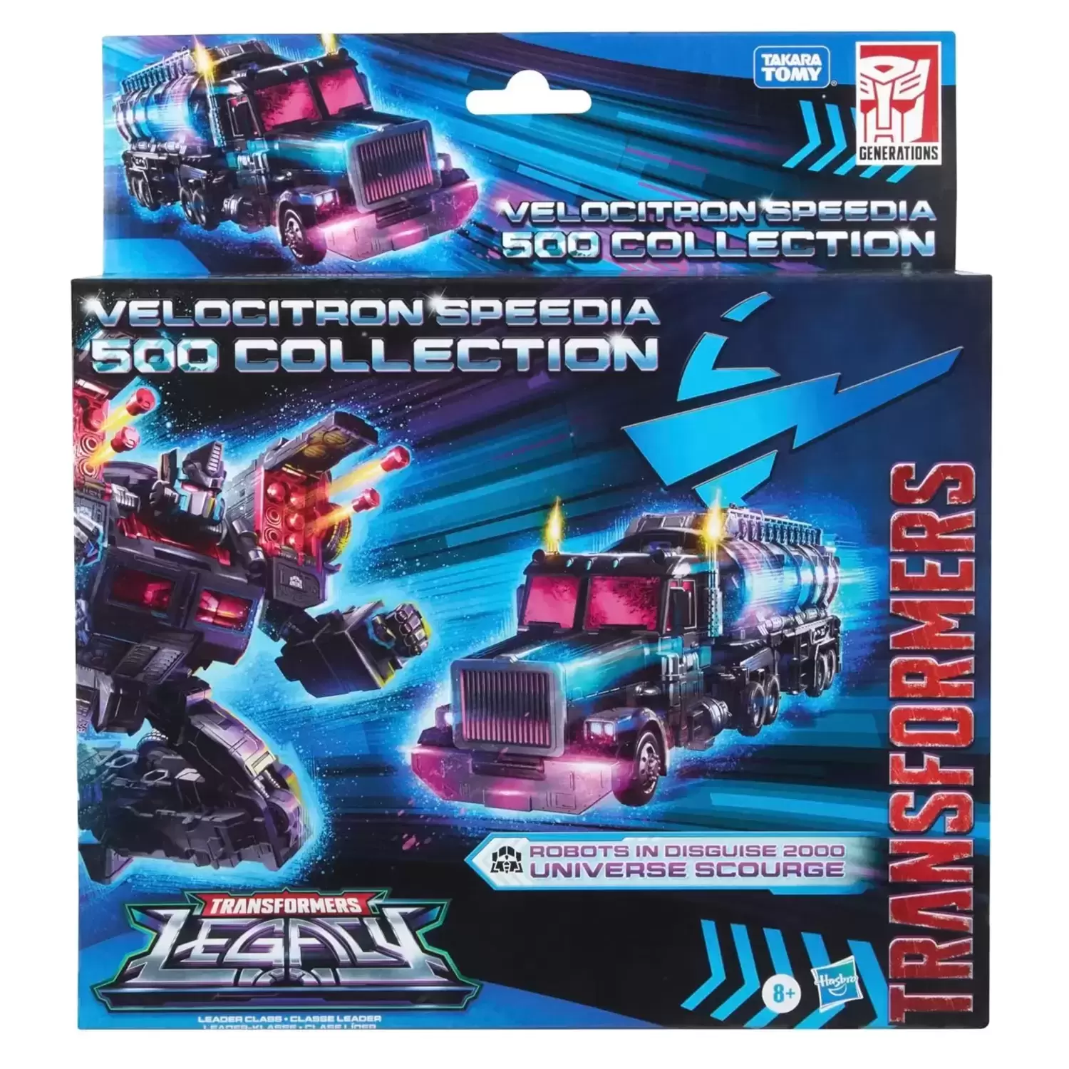 Velocitron Speedia 500 Collection - Transformers Legacy - Robots in Disguise 2000 Universe Scourge