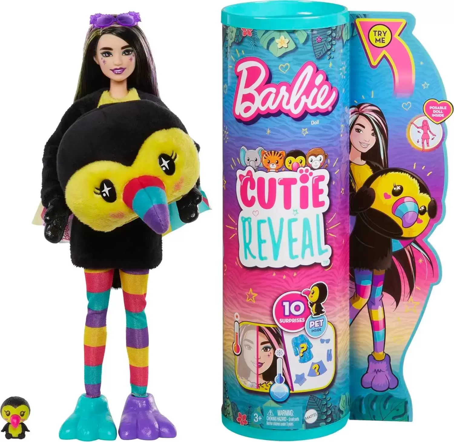 Barbie Cutie Reveal - Barbie Toucan Plush Costume