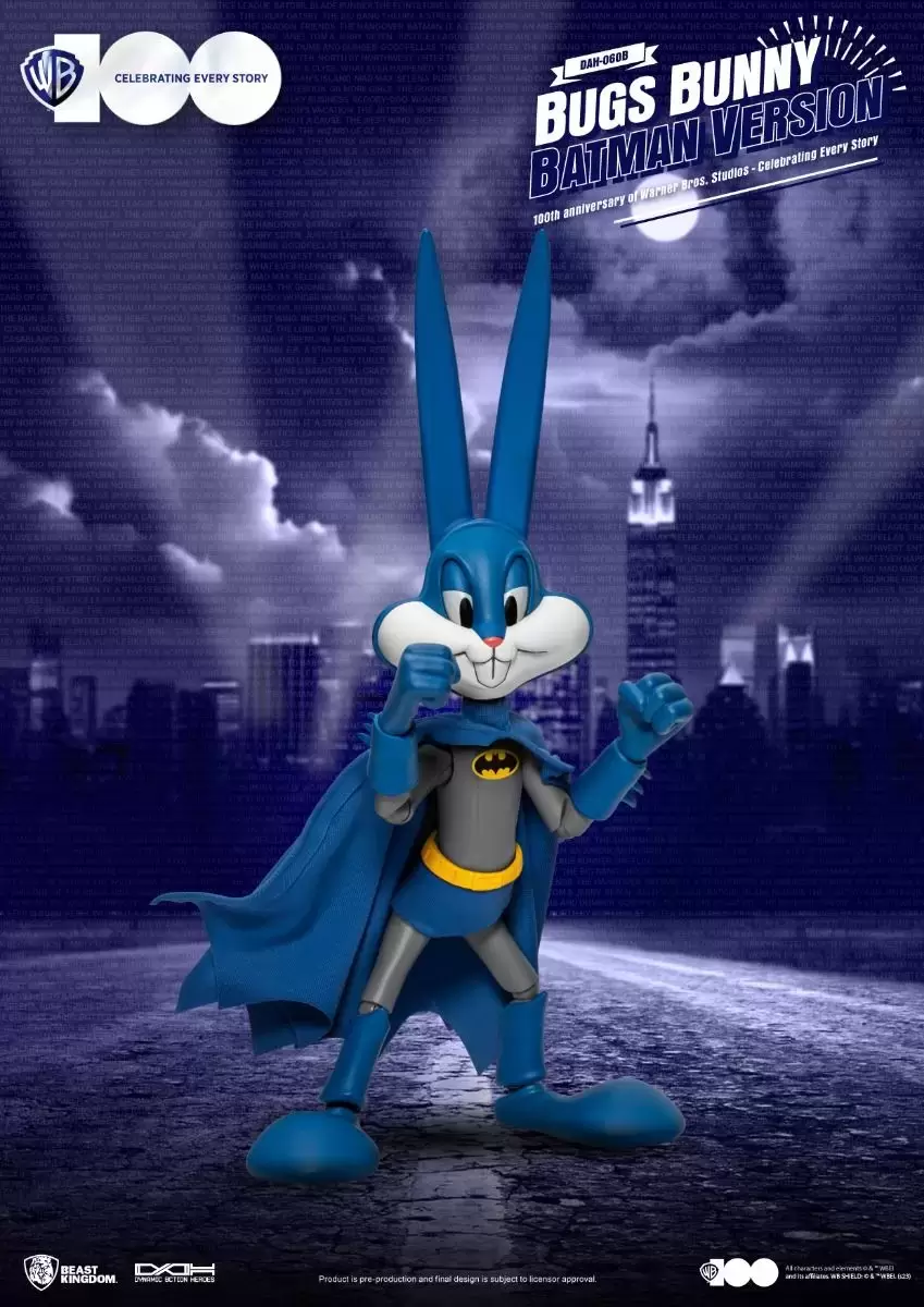 Dynamic 8ction Heroes (DAH) - Bugs Bunny Batman Version (100th Anniversary of Warner Bros. Studios)