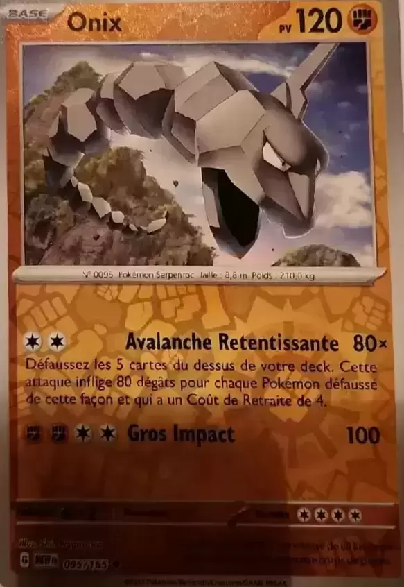 Ecarlate & Violet 151 - MEWFR - Onix Reverse