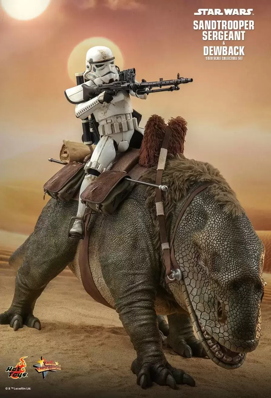 Movie Masterpiece Series - Star Wars - Sandtrooper Sergeant & Dewback