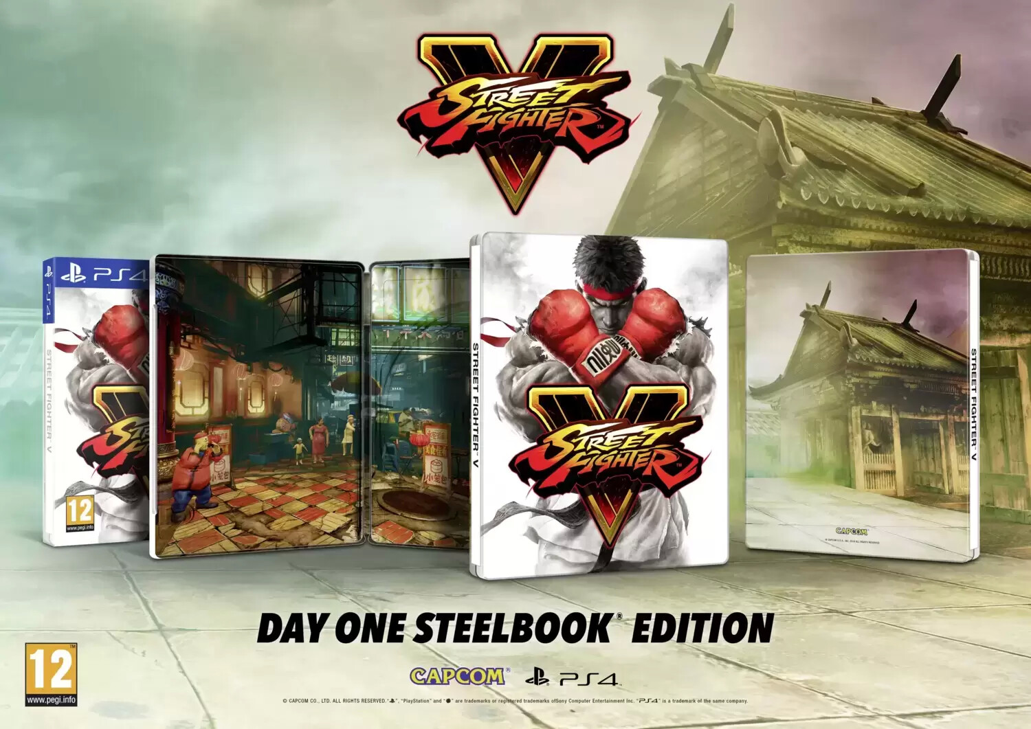 Jeux PS4 - Street fighter V Day one Steelbook Edition