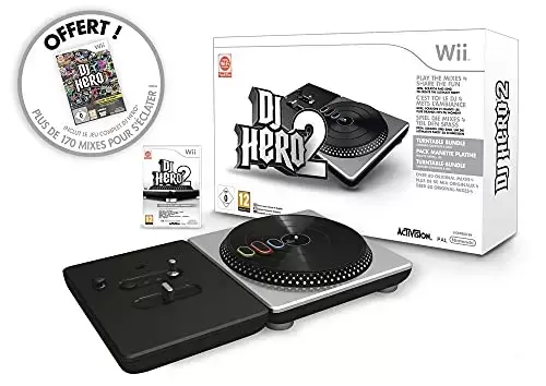 Jeux Nintendo Wii - DJ Hero 2 - Pack jeu + platine