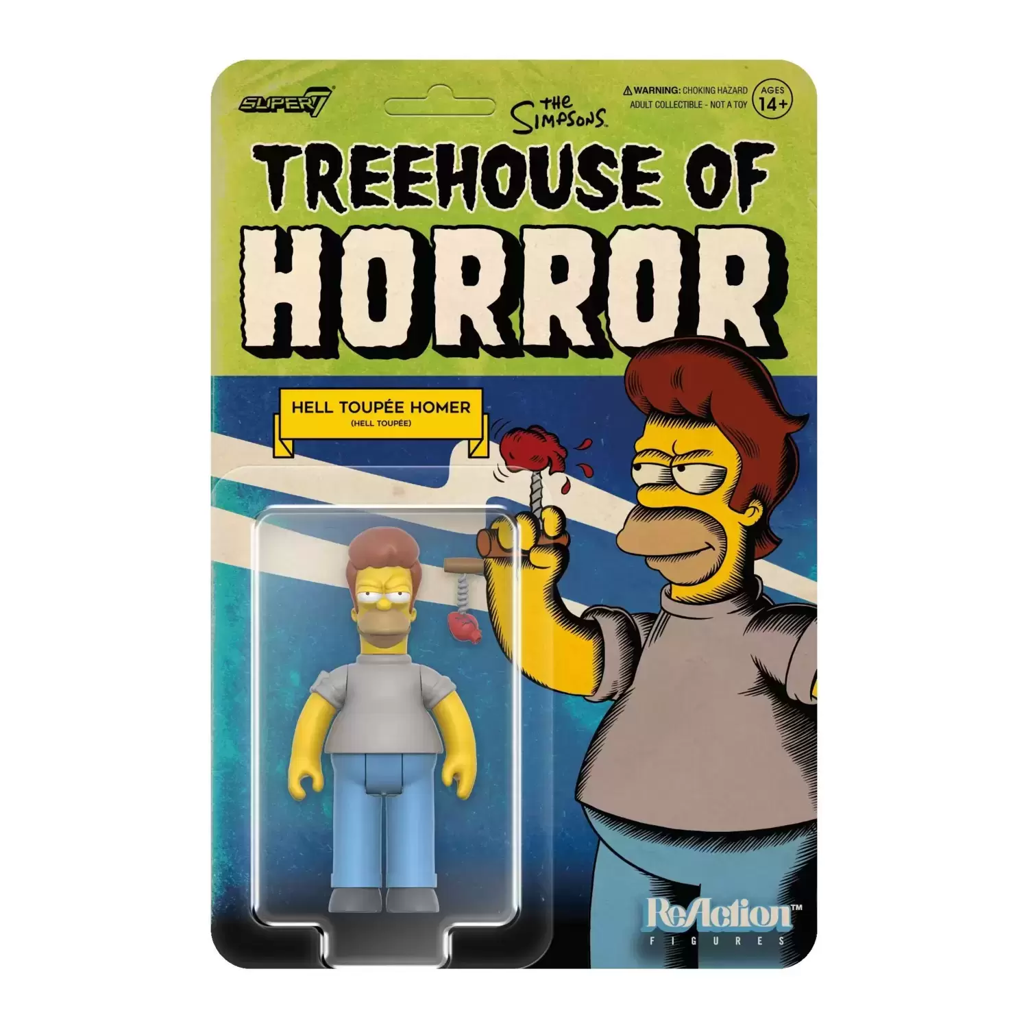 ReAction Figures - The Simpsons (Treehouse of Horror) - Hell Toupée Homer