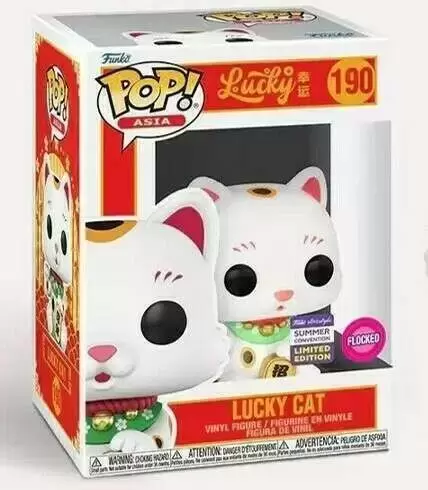 POP! Asia - Lucky - Lucky Cat White Flocked