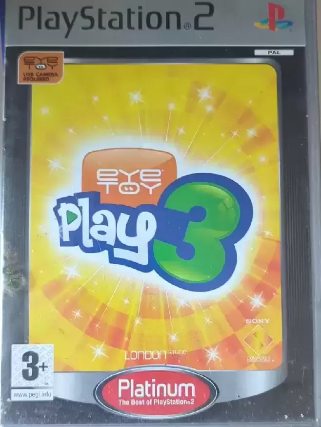PS2 Games - Eye Toy Play 3 - Platinum