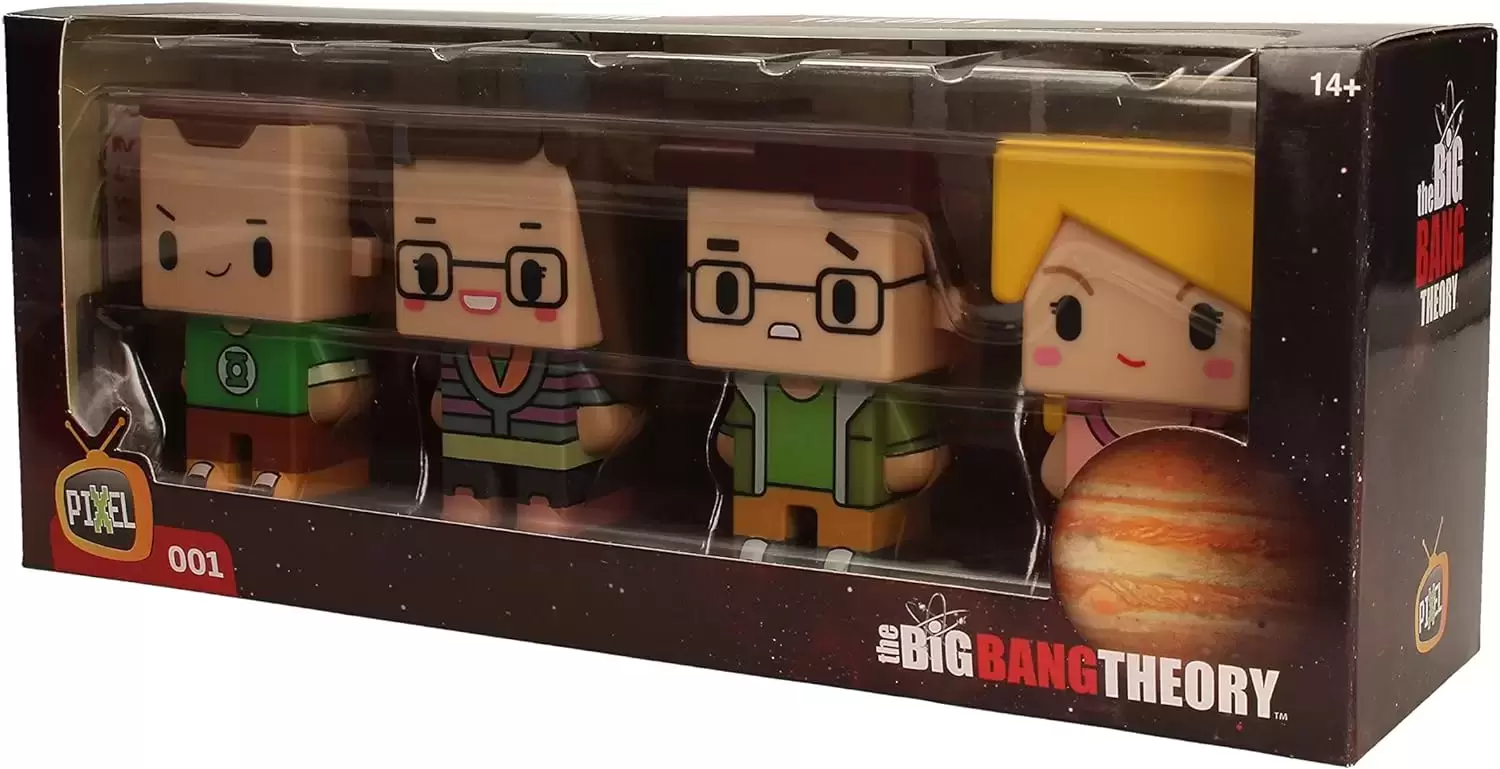 SD Toys Pixel - The Big Bang Theory - Sheldon Green Lantern, Amy, Leonard & Penny