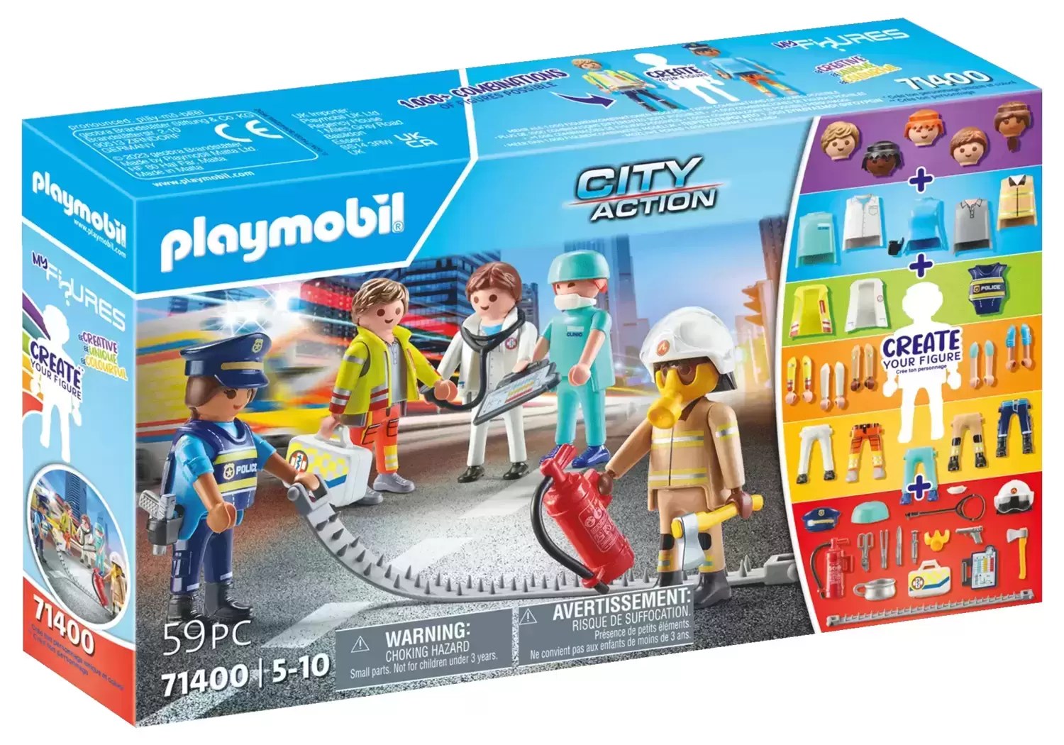 Playmobil dans la ville - My Figures : Héros du quotidien