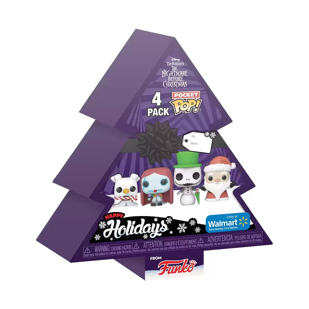 Pocket Pop! and Pop Minis! - The Nightmare Before Christmas - Happy Holidays 4 Pack