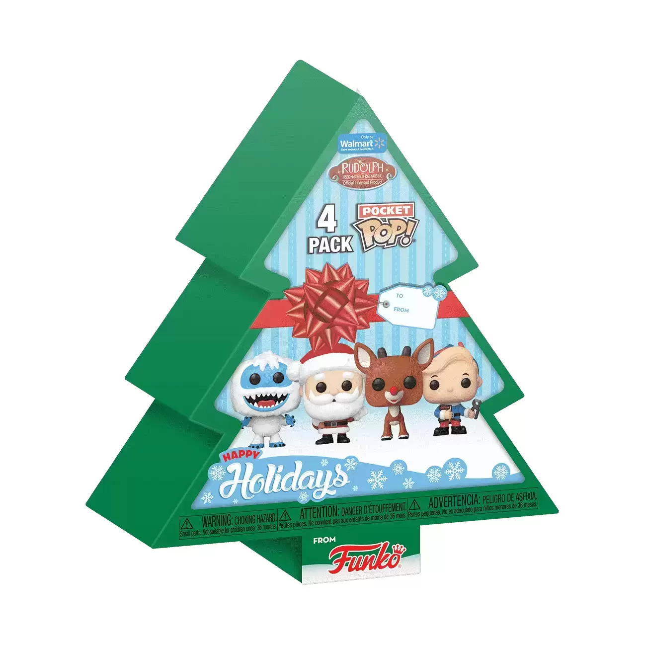 Pocket Pop! and Pop Minis! - Rudolph the Red-Nosed Reindeer - Happy Holiday 4 Pack