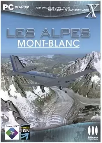 Jeux PC - Flight Simulator - Les Alpes Mont-blanc