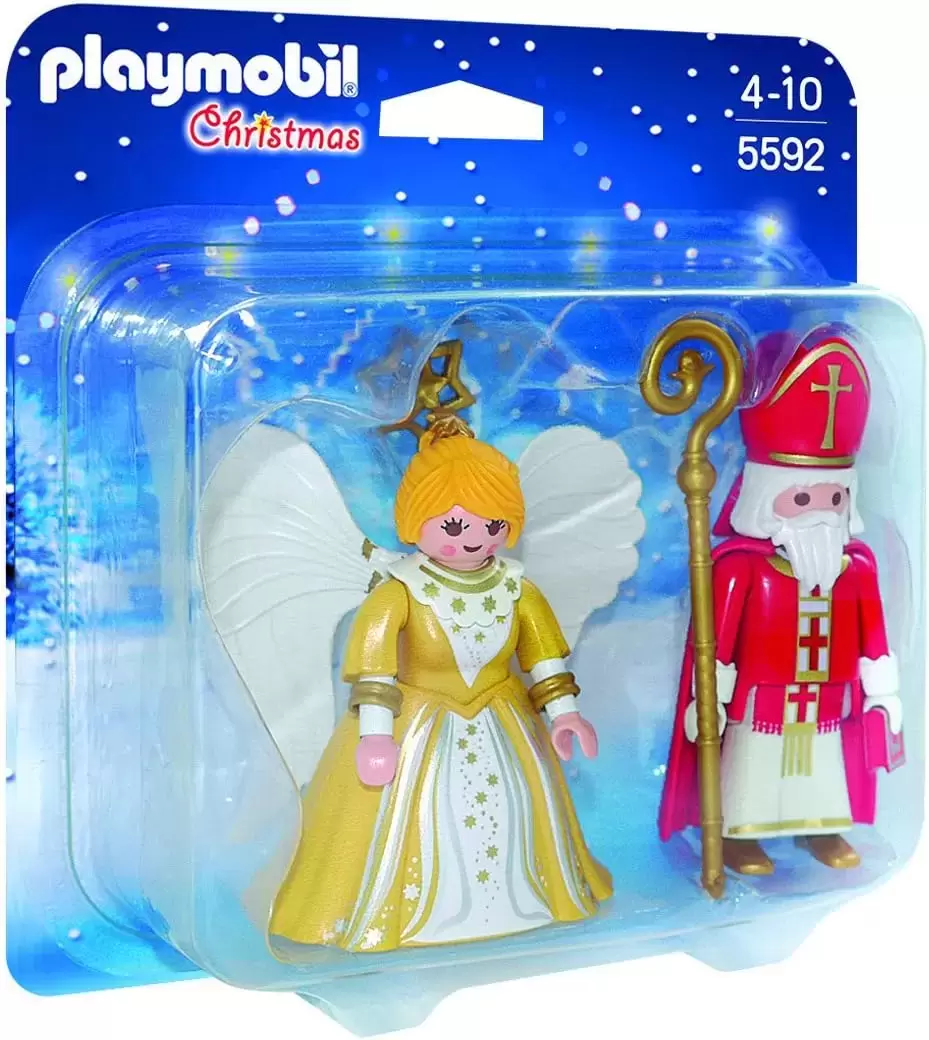 Playmobil de Noël - Saint Nicolas Et Ange Doré