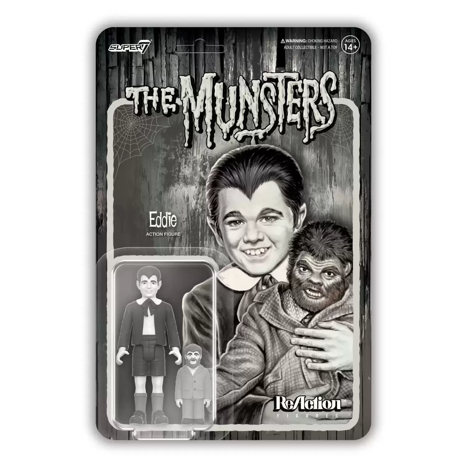 ReAction Figures - The Munsters - Eddie Munster (Grayscale)