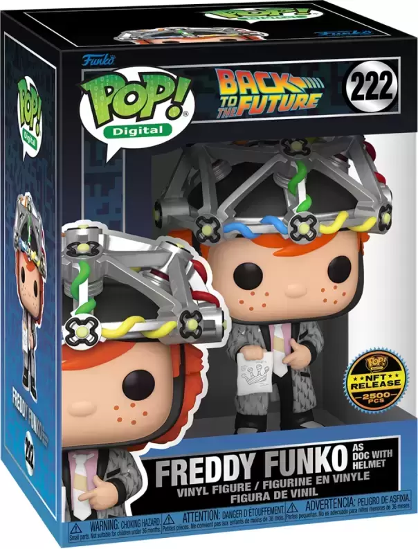POP! Digital - Back to The Future - Freddy Funko as Doc With Helmet