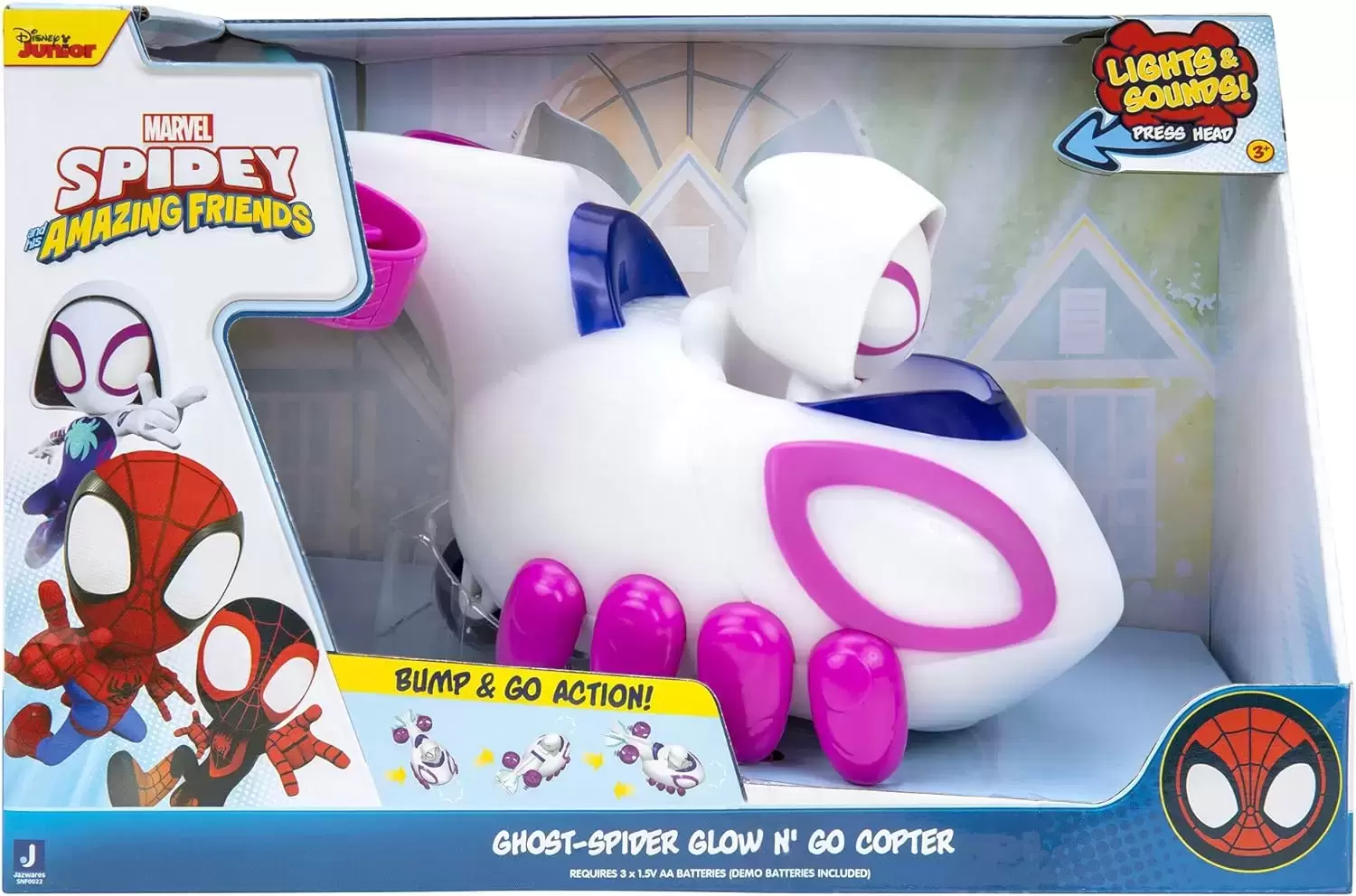Spidey And His Amazing Friends - Ghost Spider Glow \'N Go Copter