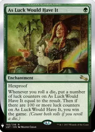 The list - As Luck Would Have It