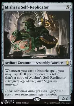 The list - Auto-réplicateur de Mishra