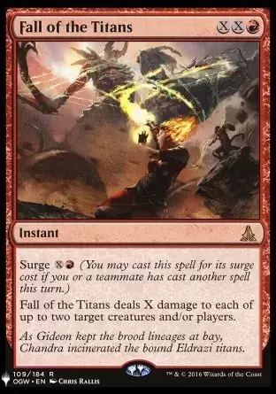 The list - Chute des titans