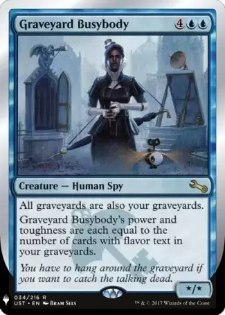 The list - Graveyard Busybody