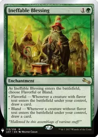 The list - Ineffable Blessing