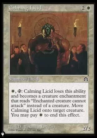 The list - Litique calmant