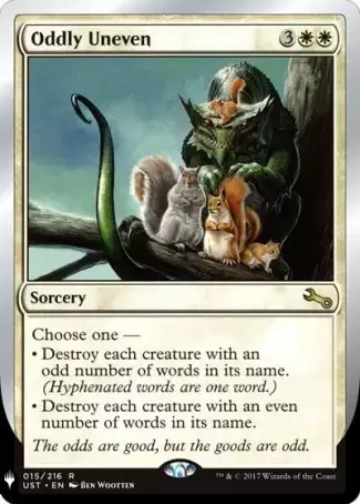 The list - Oddly Uneven