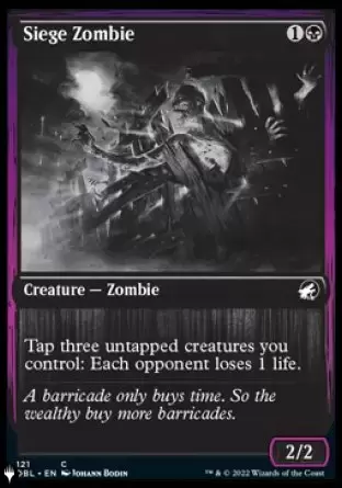 The list - Zombie de siège
