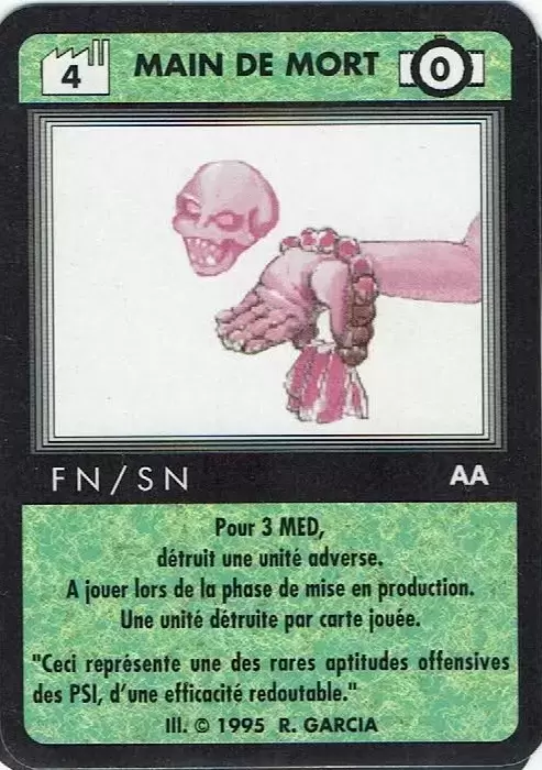 HTC - Hi-Tech Combat - Revised Edition - Main de mort