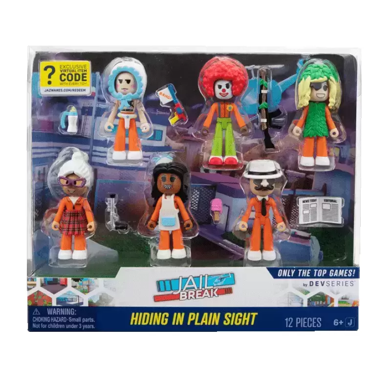 Roblox Dev Series Action Figures - Jailbreak: Hiding In Plain Sight 6-Pack