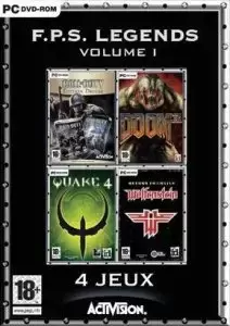 Jeux PC - 4-Paxk - Doom 3, Call of Duty, Quake 4, Return to Castle Wolfenstein)