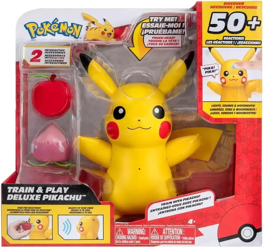 Pokémon Action Figures - Train & Play - Deluxe Pikachu