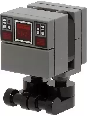Minifigurines LEGO Star Wars - Gonk Droid (GNK Power Droid) - Dark Bluish Gray Body with Dark Red Control Panel, Black Feet