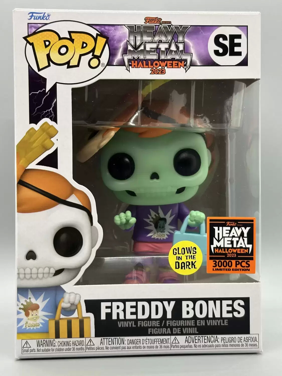 POP! Funko - Funko Heavy Metal Halloween 2023 - Freddy Bones GITD